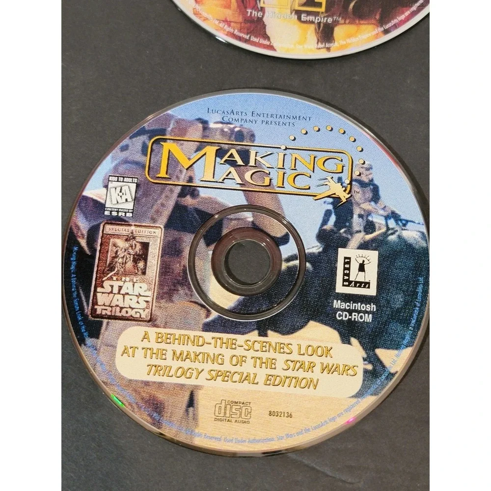 Vtg‎ Star Wars Lucasarts Archives Collection Set Of 5 CD ROM PC Discs Games